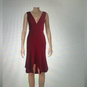 Bariano Australia pink asymmetrical cocktail party dress